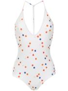 Nk Printed Swimsuit - White