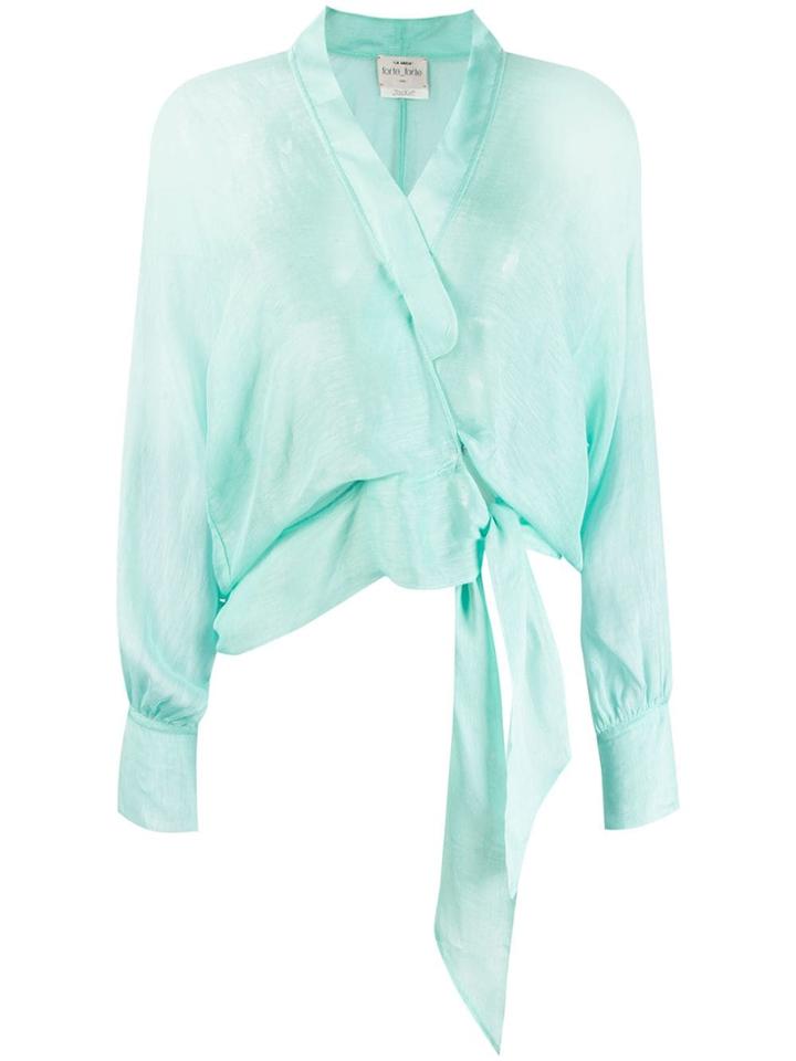 Forte Forte Tie Knot Blouse - Green