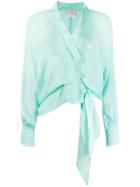 Forte Forte Tie Knot Blouse - Green