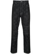 Anrealage Kneepad Patchwork Jeans - Blue