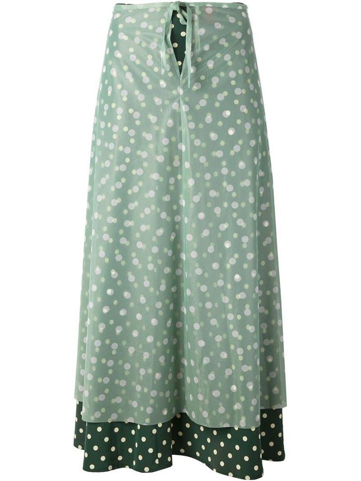 Jean Paul Gaultier Vintage Layered Polka Dot Skirt