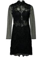 Jonathan Simkhai - Longsleeved Dress - Women - Silk/polyester/spandex/elastane - 0, Women's, Black, Silk/polyester/spandex/elastane