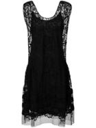 Miu Miu Floral Patterned Dress - Black