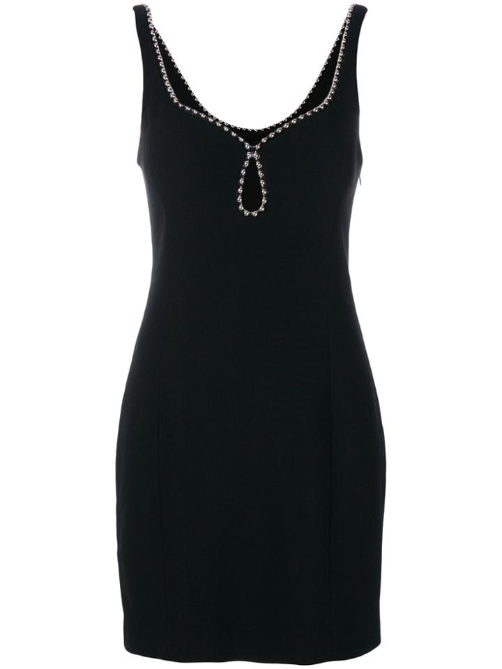 Alexander Wang Ball Chain Trim Mini Dress - Black
