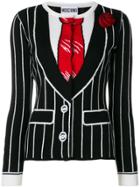 Moschino Jacquard Knit Cardigan - Black