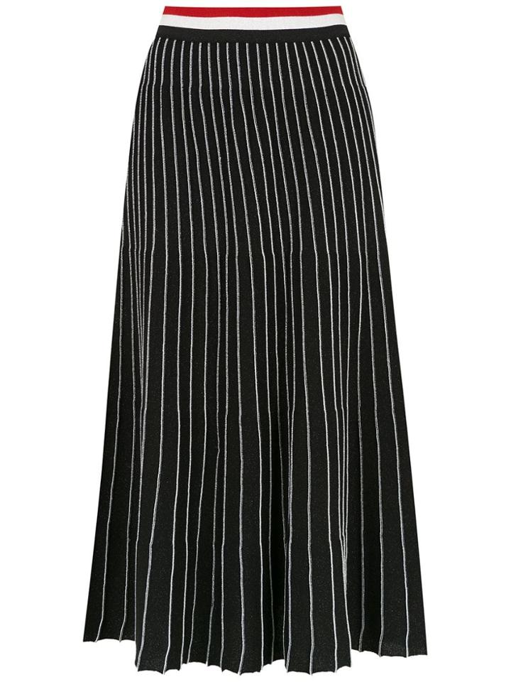 Nk Knitted Pleated Midi Skirt - Black