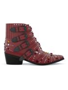Toga Pulla Elvis Crystal Boots - Red
