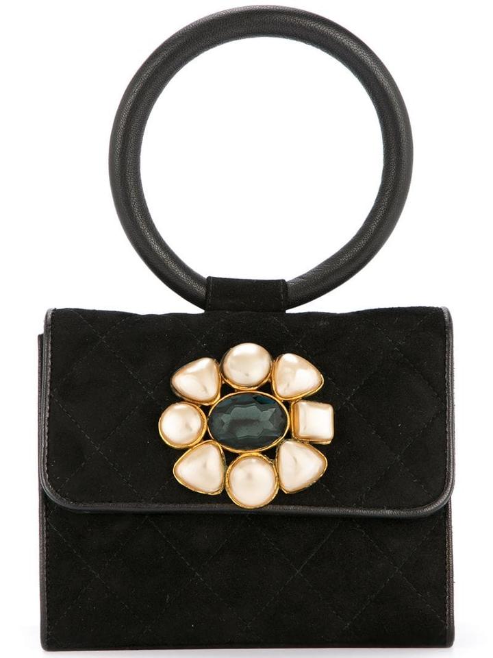 Chanel Pre-owned Pearl Bijou Mini Bag - Black