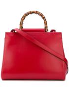 Gucci - 'nymphia' Tote - Women - Wood/leather - One Size, Red, Wood/leather