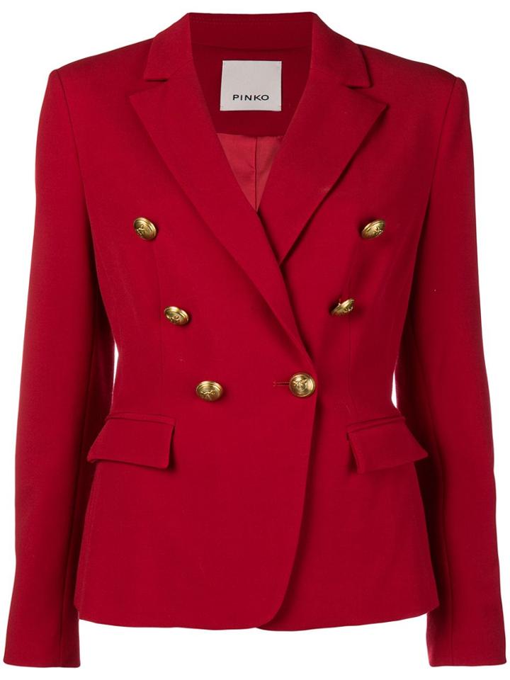 Pinko Double Breasted Blazer - Red
