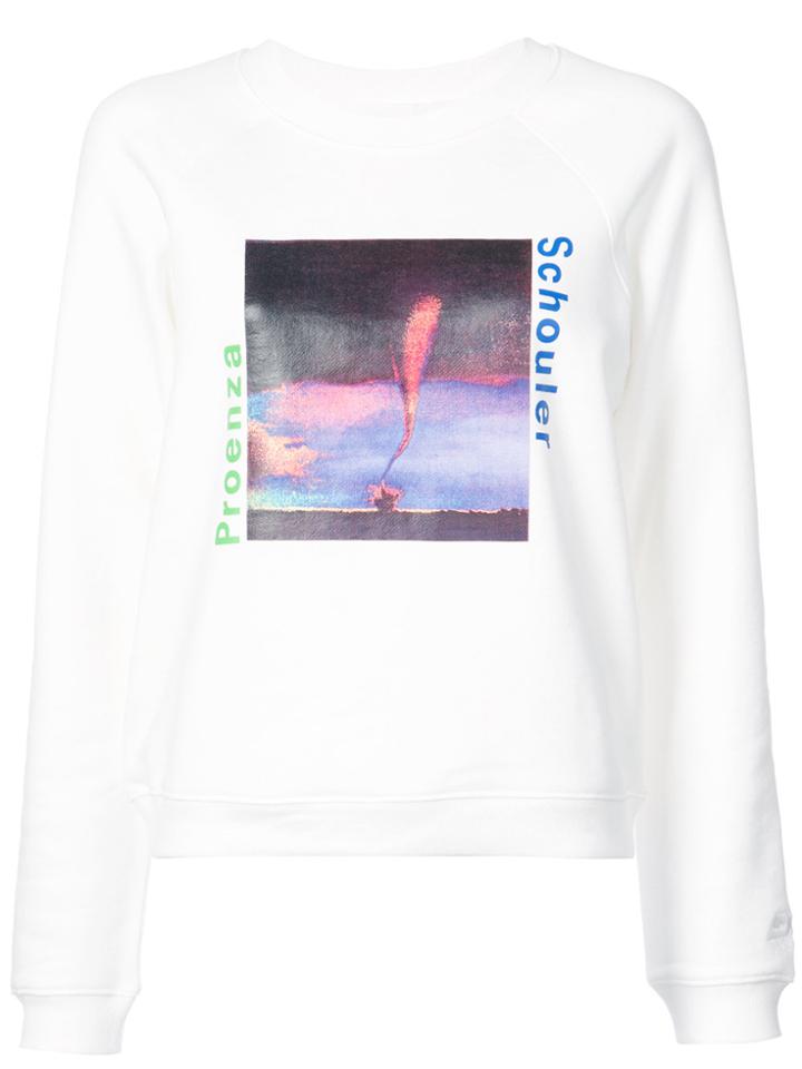 Proenza Schouler Pswl Graphic Sweatshirt - White