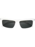 Saint Laurent Eyewear Rectangular Shaped Sunglasses - White