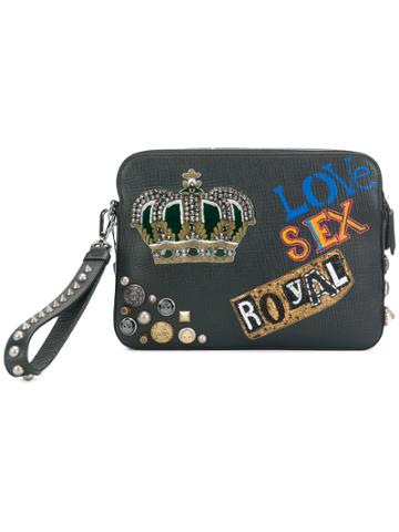 Dolce & Gabbana Mediterraneo Clutch - Black