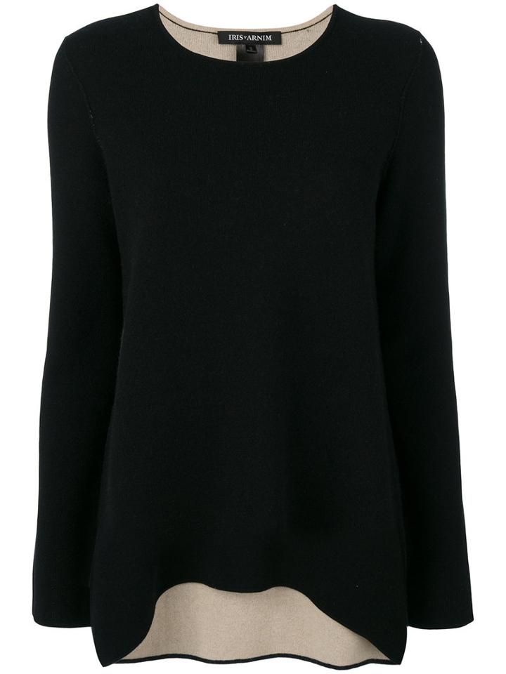 Iris Von Arnim - Long Asymmetric Jumper - Women - Cashmere - M, Black, Cashmere