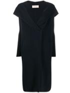 Gentry Portofino Foldover Collar Coat - Blue