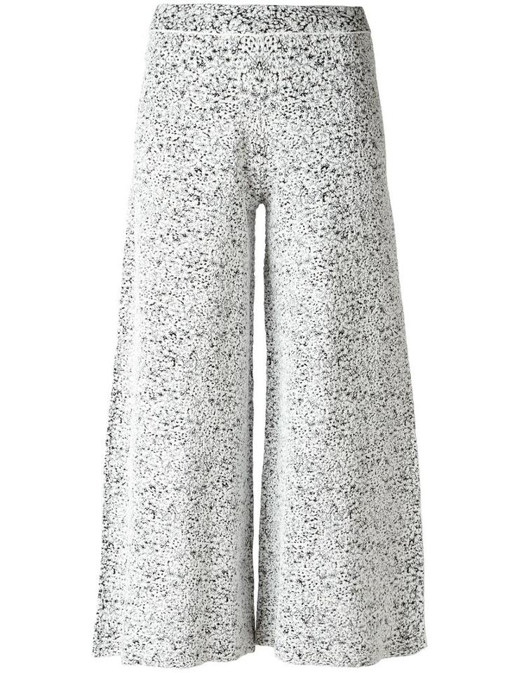 Theory Wide-legged Cropped Trousers, Women's, Size: Small, Black, Rayon/polyamide/nylon/spandex/elastane