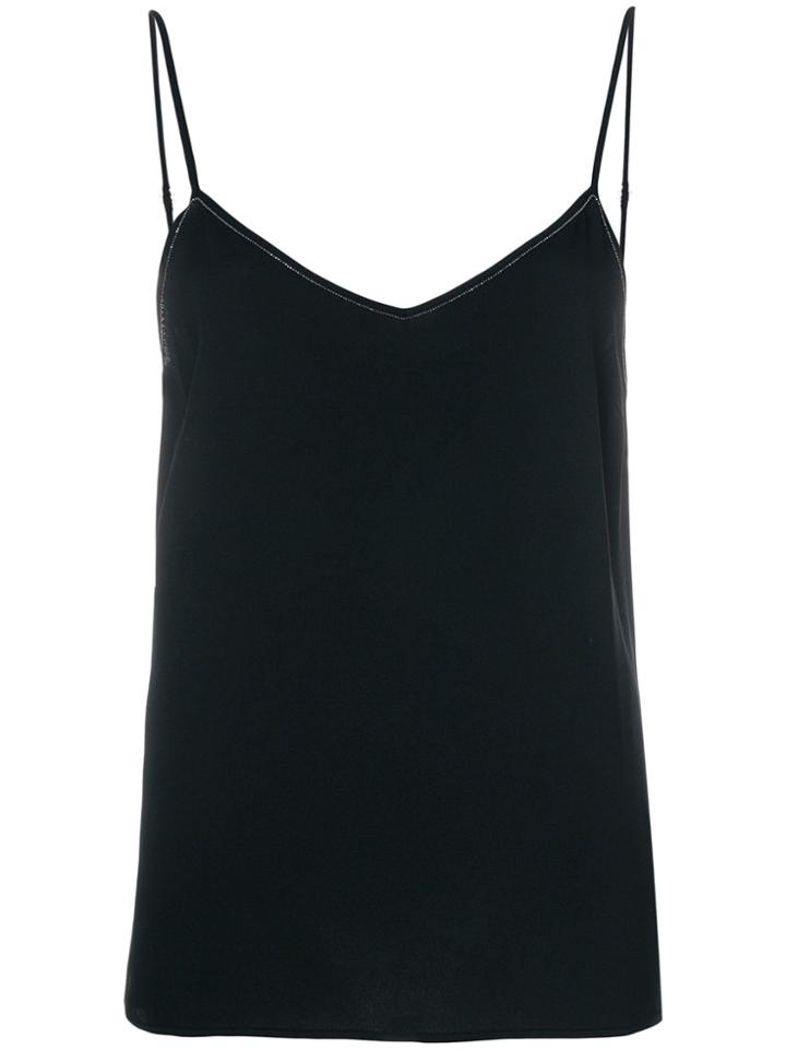 Fabiana Filippi Loose Fit Slip Vest - Black