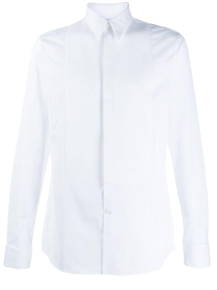 Givenchy Embroidered Plastron Shirt - White