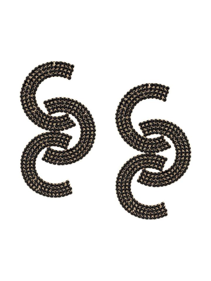 Silvia Gnecchi Connected Semi Circles Earrings - Gold
