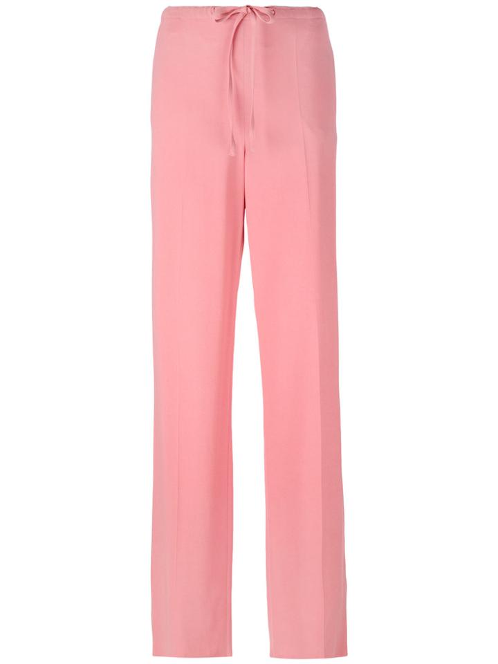 Agnona Long Formal Trousers - Pink & Purple