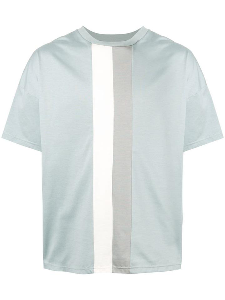 Factotum Centre Stripe T-shirt - Green