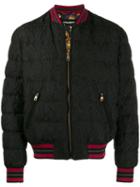 Dolce & Gabbana Padded Bomber Jacket - Black