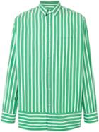 Ami Alexandre Mattiussi Summer Fit Striped Shirt - Green