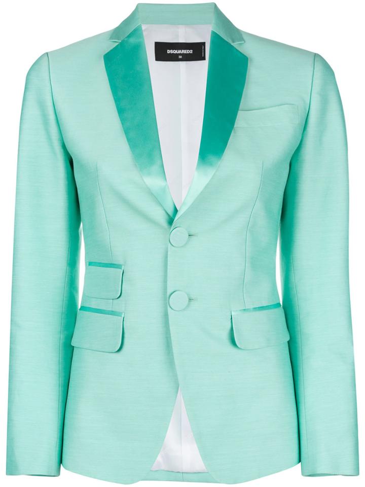 Dsquared2 Classic Single-breasted Blazer - Green