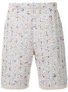 Coohem Summer Check Tweed Shorts - Nude & Neutrals