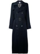 Each X Other - Long Poetry Printed Trench Coat - Women - Acetate/viscose - S, Blue, Acetate/viscose
