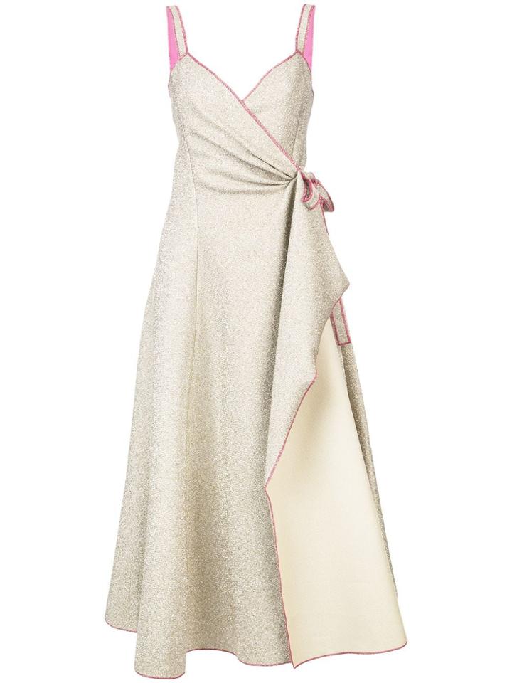 Rosie Assoulin Belted Wrap Gown - Yellow & Orange