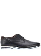 Lloyd Textured Trim Derby Shoes - Blue