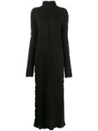 Jil Sander Long Knitted Dress - Black