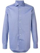Corneliani Classic Shirt, Men's, Size: 43, Blue, Cotton