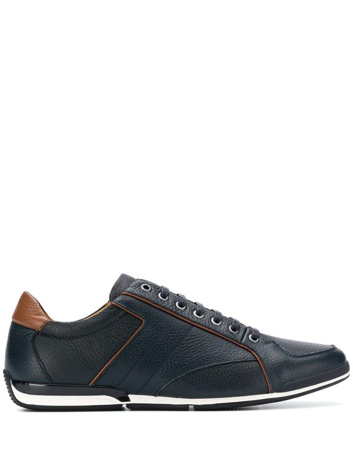 Boss Hugo Boss Contrast Piped Trim Sneakers - Blue