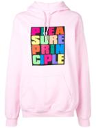 House Of Holland Slogan Patch Hoodie - Pink