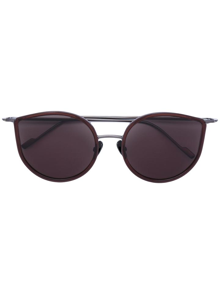 Courrèges Round Sunglasses - Brown