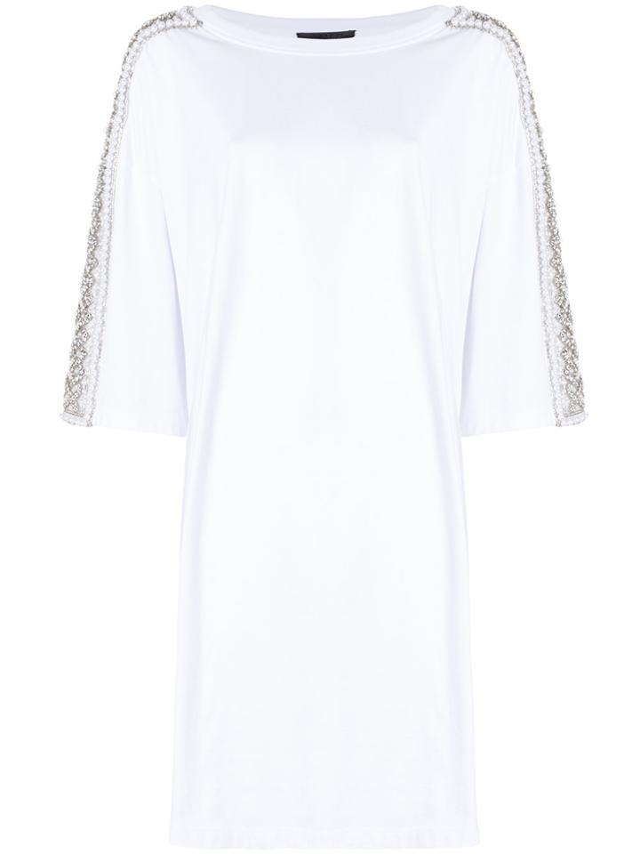 Amen Oversized Embellished T-shirt - White