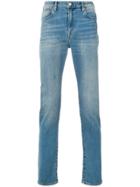 Ps By Paul Smith High Rise Straight Stonewashed Jeans - Blue