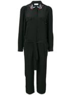 Red Valentino Embroidered Detailed Jumpsuit - Black