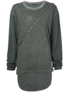 Hyein Seo Slash Longsleeved T-shirt - Grey