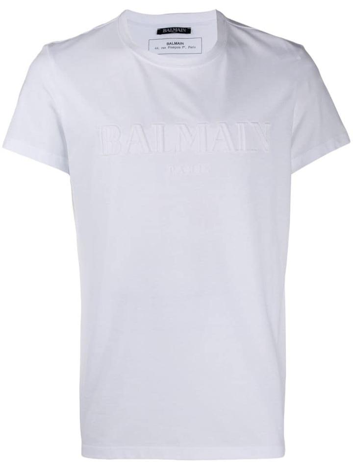 Balmain Embossed Logo T-shirt - White