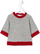 Il Gufo Knitted Trim Sweatshirt, Girl's, Size: 10 Yrs, Grey