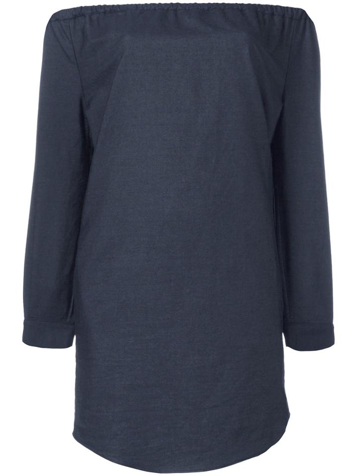 Rag & Bone /jean Off-shoulders Pocket Dress - Blue