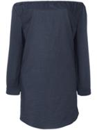 Rag & Bone /jean Off-shoulders Pocket Dress - Blue
