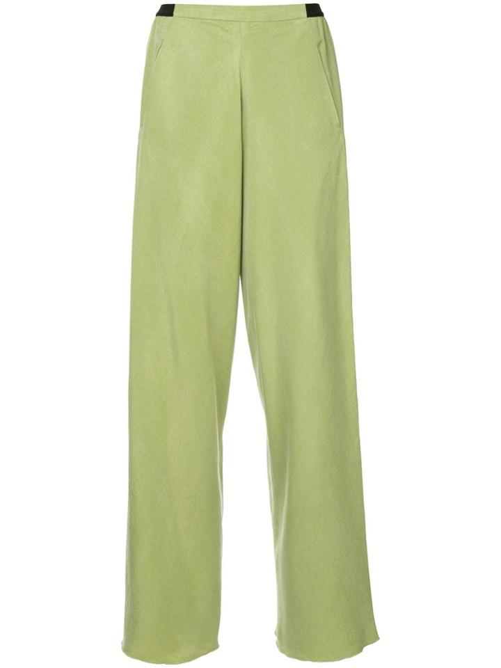 Christopher Esber Plain Straight Trousers - Green