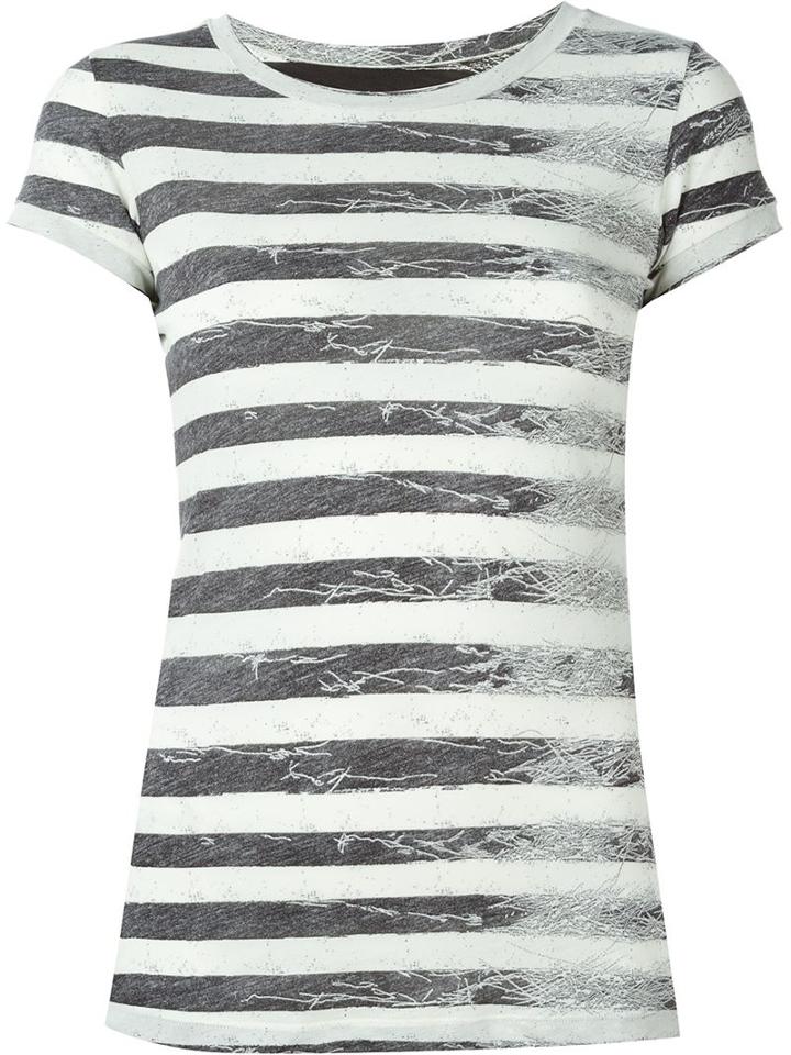 Mm6 Maison Margiela Striped T-shirt