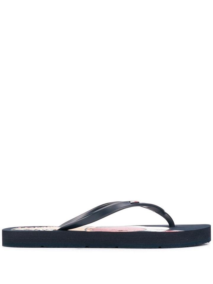 Tommy Jeans Ice Cream Flip Flops - Blue