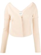 A.w.a.k.e. Mode Cropped Fitted Jacket - Neutrals