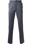 Wan Hung Pocket Detail Chinos, Men's, Size: 34, Grey, Cotton/wool